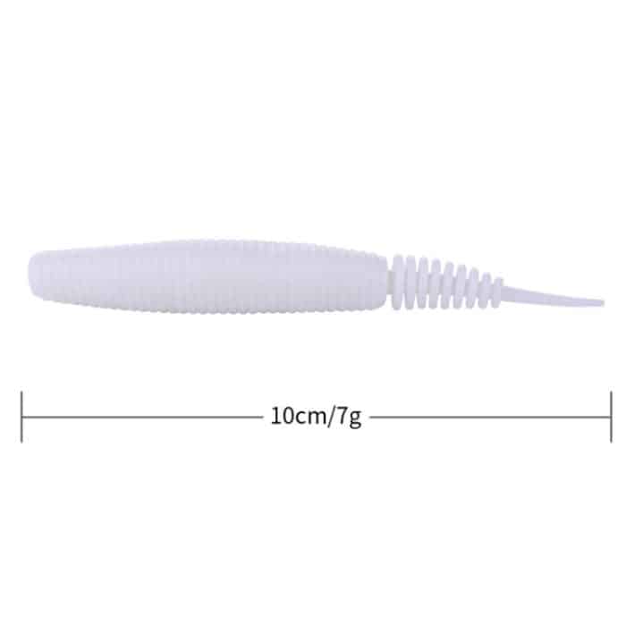 5 Stück / Packung HENGJIA SO109 Spaghetti-Wurm-Softbait-Spiral-Angel-Dummy-Köder, 10cm 7g – Bild 4