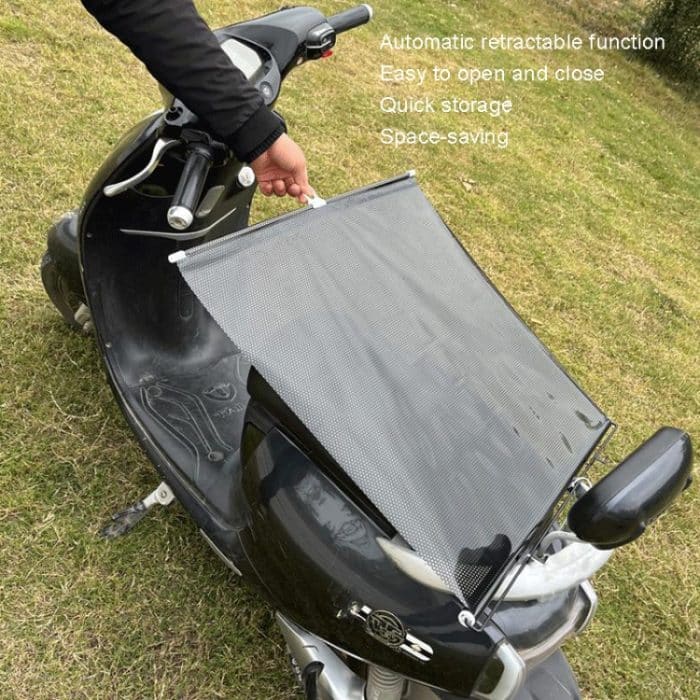 Elektrischer Fahrrad-Teleskop-Sonnenschutz-Regenschutz-Motorrad-Regenschutz, 58 x 125cm Silver, 50 x 125cm Silver, 45 x 125cm Silver, 58 x 125cm Black, 50 x 125cm Black, 45 x 125cm Black – Bild 4