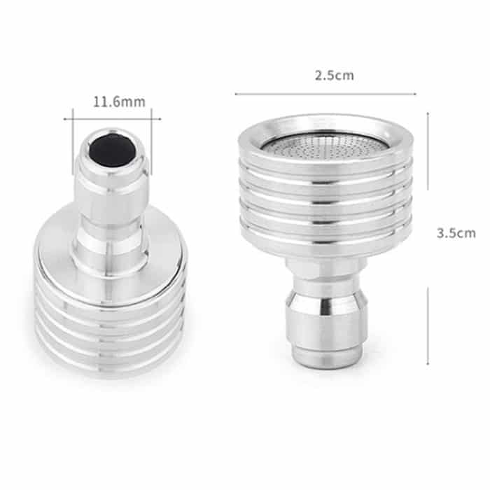 Hochdruck-Autowäsche 1/4 Schnelleinsatz Wasserlanze Edelstahl Sprinkler Anti-Spritzer, 0.3mm Hole, 0.4mm Hole, 0.5mm Hole – Bild 3