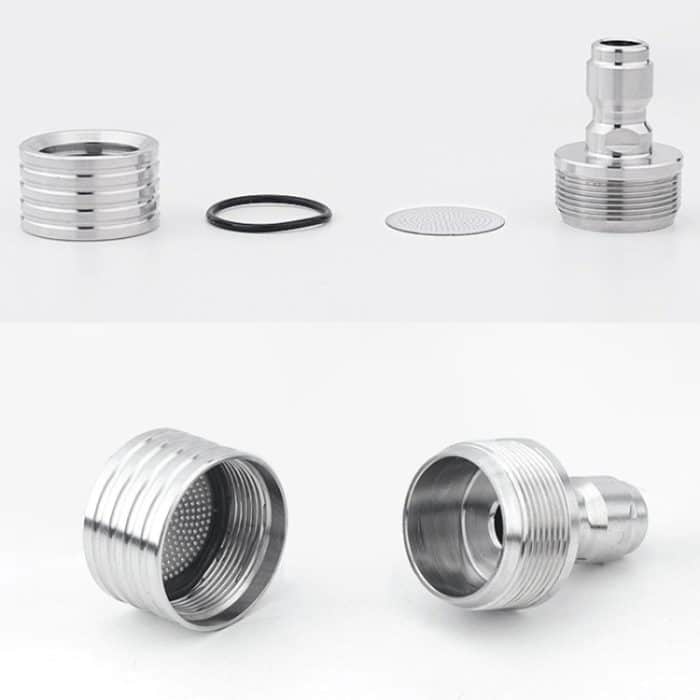 Hochdruck-Autowäsche 1/4 Schnelleinsatz Wasserlanze Edelstahl Sprinkler Anti-Spritzer, 0.3mm Hole, 0.4mm Hole, 0.5mm Hole – Bild 5