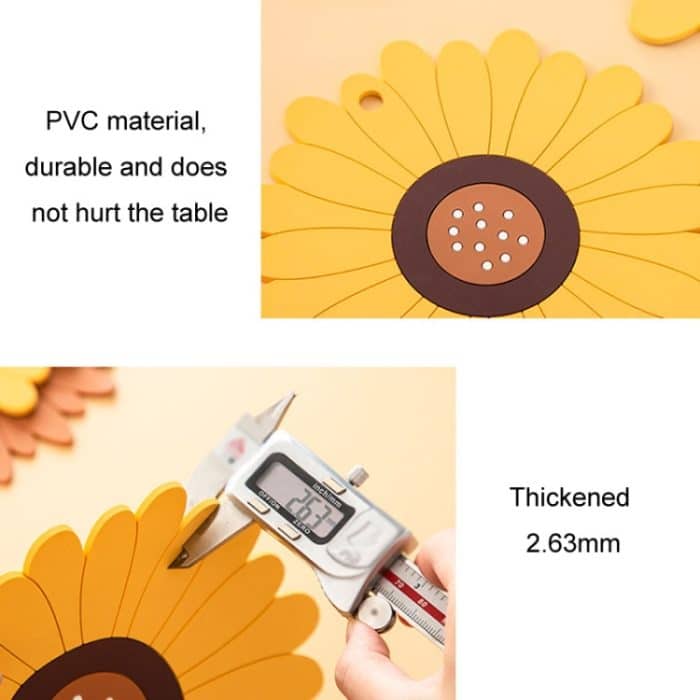 Tischset mit Silikon-Wärmeisolierung, Verbrühschutz, hitzebeständiger Topfuntersetzer, Small, Medium, Large – Bild 5