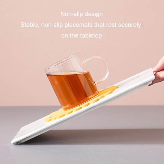 Tischset mit Silikon-Wärmeisolierung, Verbrühschutz, hitzebeständiger Topfuntersetzer, Small, Medium, Large – Bild 7