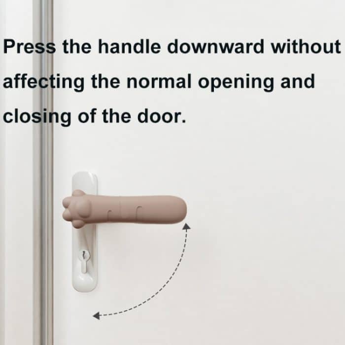 Silikon-Türgriffschutz für Kinder, kollisionssichere Türpolster, Cat Claw-Beige, Cat Claw-Brown, Cat Claw-Wood Color, Crocodile-White, Crocodile-Wood Color, Crocodile-Purple, Point-Light Pink, Point-Light Green, Point-Coffee – Bild 4