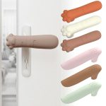 Silikon-Türgriffschutz für Kinder, kollisionssichere Türpolster, Cat Claw-Beige, Cat Claw-Brown, Cat Claw-Wood Color, Crocodile-White, Crocodile-Wood Color, Crocodile-Purple, Point-Light Pink, Point-Light Green, Point-Coffee – Bild 8