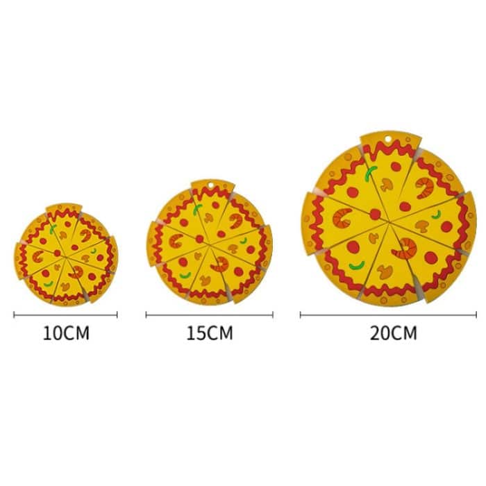 Silikonisoliertes Tischset, Pizza-förmige Schüsselmatte, PVC-Untersetzer, Small, Medium, Large – Bild 2