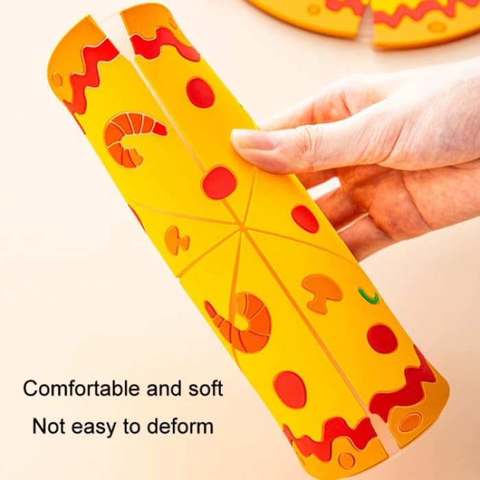 Silikonisoliertes Tischset, Pizza-förmige Schüsselmatte, PVC-Untersetzer, Small, Medium, Large – Bild 4
