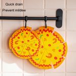 Silikonisoliertes Tischset, Pizza-förmige Schüsselmatte, PVC-Untersetzer, Small, Medium, Large – Bild 8