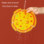 Silikonisoliertes Tischset, Pizza-förmige Schüsselmatte, PVC-Untersetzer, Small, Medium, Large – Bild 9