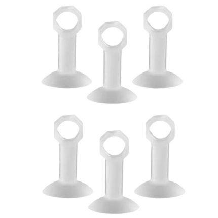 Transparente Antikollisions-Silikonschutzhülle für Fenstertürgriffe, 6pcs, 8pcs