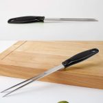 Grillgabel aus Edelstahl für den Außenbereich, Lebensmittel-PP-Griff, Fleisch-Göffel – Bild 2