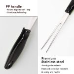 Grillgabel aus Edelstahl für den Außenbereich, Lebensmittel-PP-Griff, Fleisch-Göffel – Bild 4