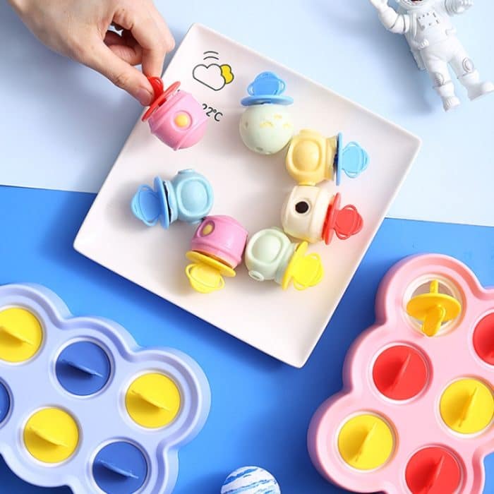 Astronaut Silikon Eisform Hausgemachte DIY Popsicle Eis Cartoon Form – Bild 7