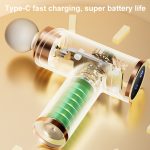 LCD-Faszienpistole mit variabler Frequenz, geräuscharm, Hochfrequenz-Vibrationsmassagegerät zur Muskelentspannung – Bild 7