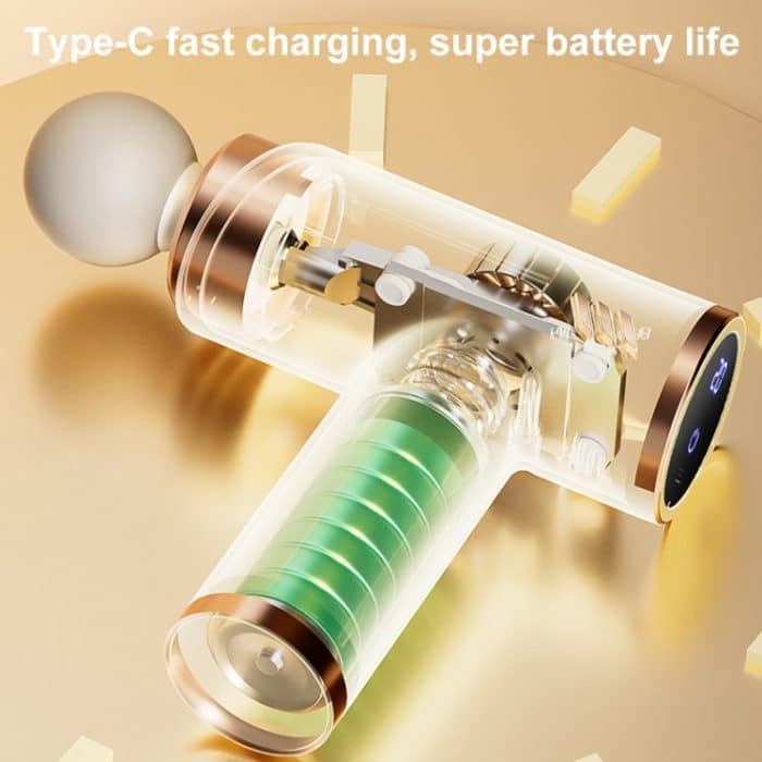 LCD-Faszienpistole mit variabler Frequenz, geräuscharm, Hochfrequenz-Vibrationsmassagegerät zur Muskelentspannung – Bild 7