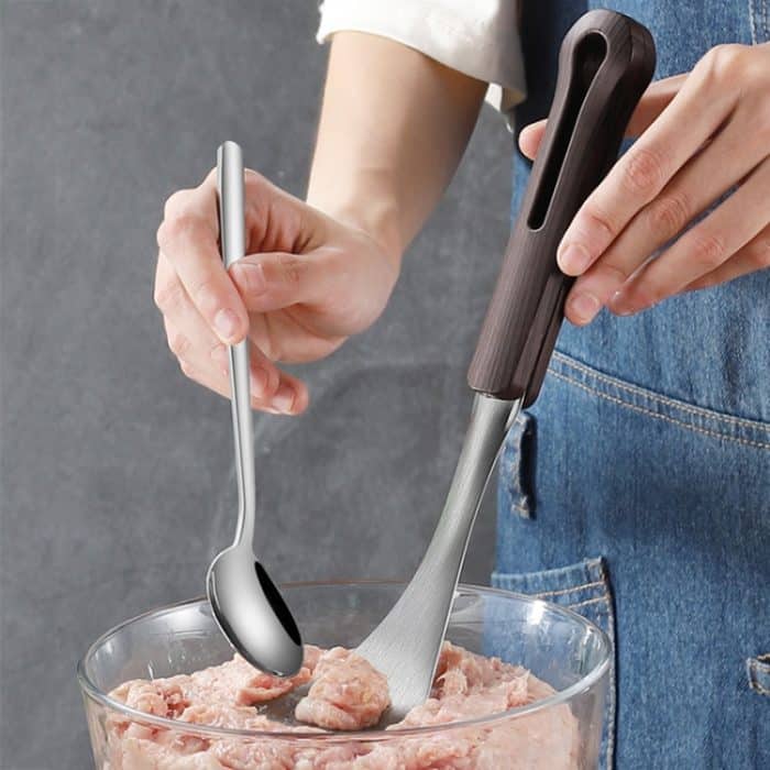 304 Edelstahl-Fleischbällchen-Maker, Fleischbällchen- und Garnelenform, Fleischbällchen-Herstellungslöffel, Stainless Steel Making Spoon – Bild 7