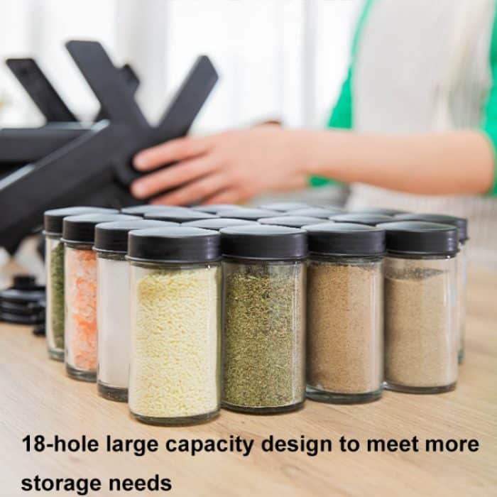 18-in-1 rotierendes Riesenrad-Set für Küchengewürzflaschenhalter – Bild 6