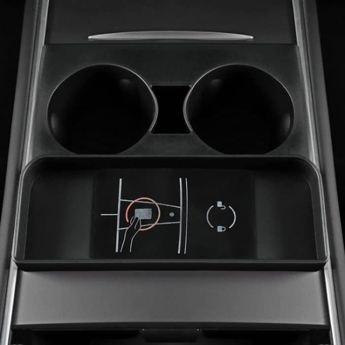 Für Tesla Model 3/Y Central Water Cup Limiter Silikonuntersetzer, Black, Gray, Pink – Bild 9