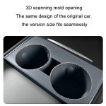 Für Tesla Model 3/Y Central Water Cup Limiter Silikonuntersetzer, Black, Gray, Pink – Bild 3