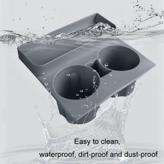 Für Tesla Model 3/Y Central Water Cup Limiter Silikonuntersetzer, Black, Gray, Pink – Bild 4