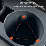 Für Tesla Model 3/Y Central Water Cup Limiter Silikonuntersetzer, Black, Gray, Pink – Bild 7