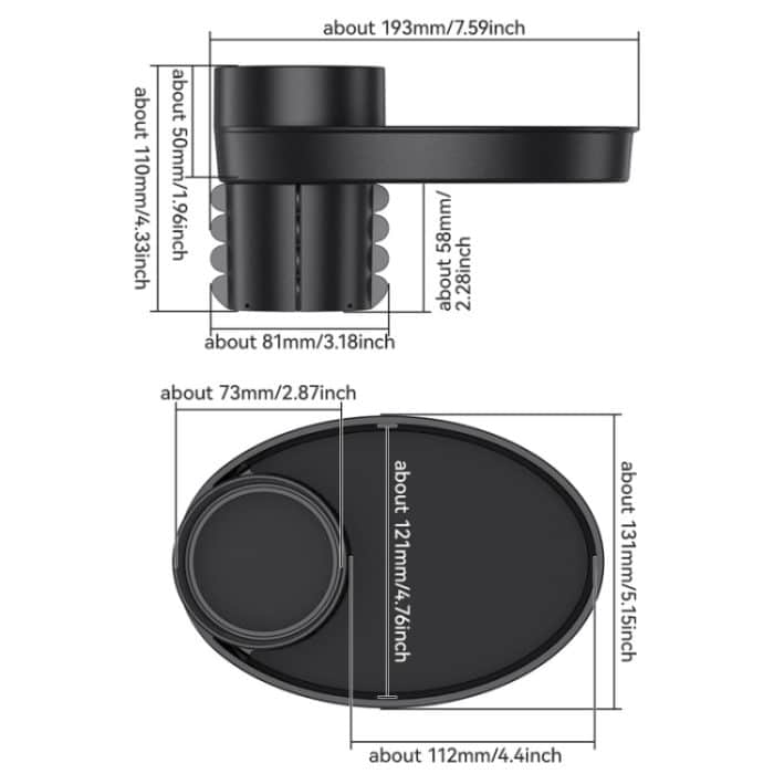 Auto-Getränkebecherhalter, tragbarer Haken, Aufbewahrungsregal – Bild 3