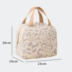 Isolierte Lunchtasche mit Tintenmuster, Lunchbox-Tasche, Outdoor-Reise, Eisbeutel, Picknick-Tasche – Bild 3