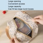 Isolierte Lunchtasche mit Tintenmuster, Lunchbox-Tasche, Outdoor-Reise, Eisbeutel, Picknick-Tasche – Bild 4