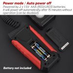 Digitales Lichtmessgerät Beleuchtungsstärke Luxmeter Hintergrundbeleuchtung LCD-Display 0,1-200000 LUX/0,01-20000FC Lichtsensortester, TA630A – Bild 7