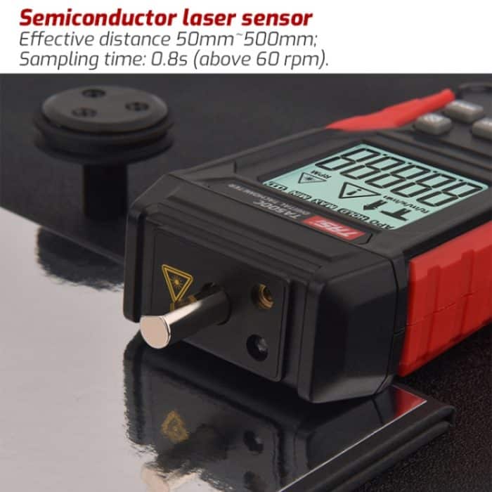 Laser-Tachometer, digitale Anzeige, optischer Typ, Geschwindigkeitsmesser, TA500A Optical Measurement, TA500C Optical Contact Dual Use – Bild 7