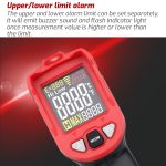 Infrarot-Thermometer, elektronisches Farbbildschirm-Thermometer, TASI TA601B -50-680 Degrees Celsius, TASI TA601C -50-880 Degrees Celsius – Bild 5