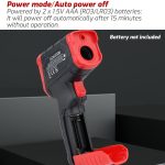 Infrarot-Thermometer, elektronisches Farbbildschirm-Thermometer, TASI TA601B -50-680 Degrees Celsius, TASI TA601C -50-880 Degrees Celsius – Bild 6