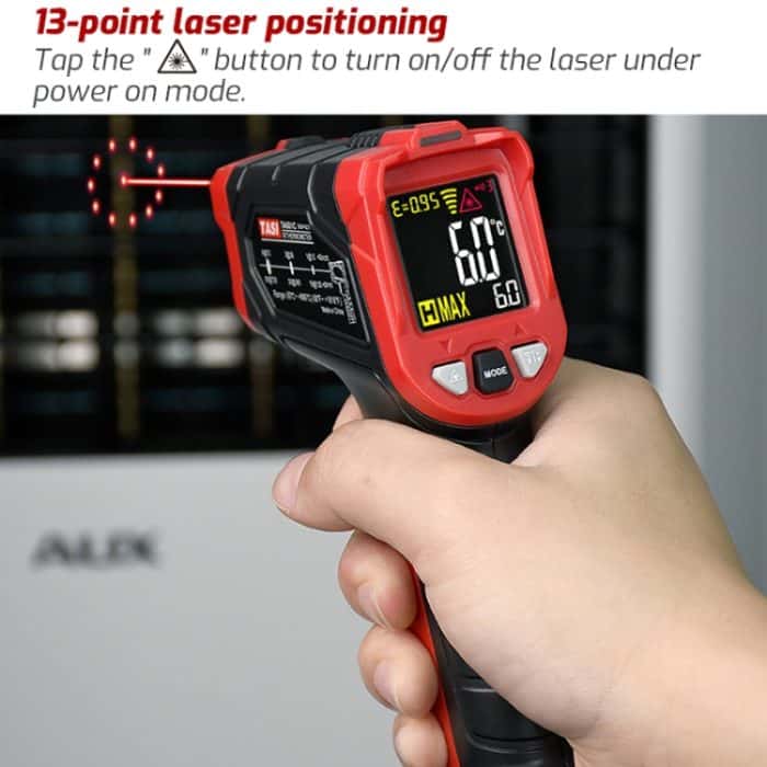 Infrarot-Thermometer, elektronisches Farbbildschirm-Thermometer, TASI TA601B -50-680 Degrees Celsius, TASI TA601C -50-880 Degrees Celsius – Bild 7