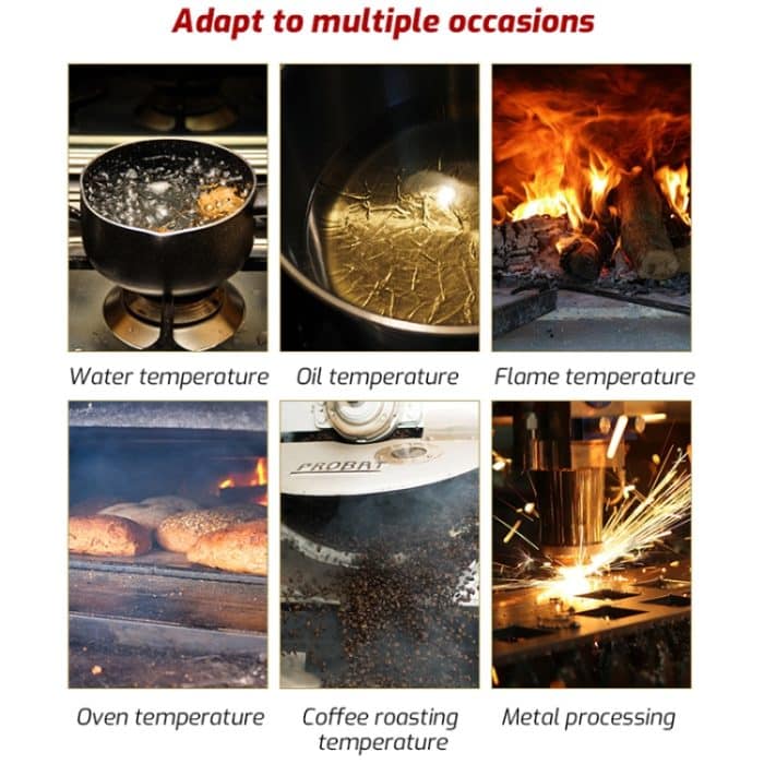 Infrarot-Thermometer, elektronisches Farbbildschirm-Thermometer, TASI TA601B -50-680 Degrees Celsius, TASI TA601C -50-880 Degrees Celsius – Bild 10