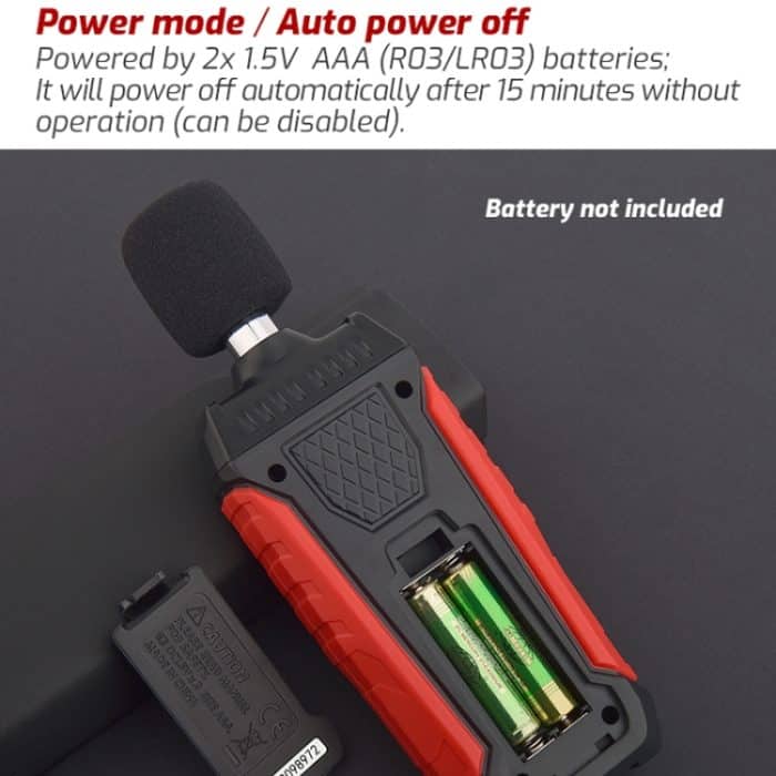 TASI TA650A Dezibel-Detektor, Hauslautstärke-Tester, Lärmmessgerät – Bild 7