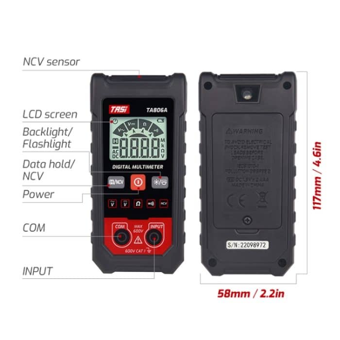 TASI TA806A Vollautomatischer Universaltisch Tragbarer Universaltisch für den Heimgebrauch mit automatischer Erkennung – Bild 3