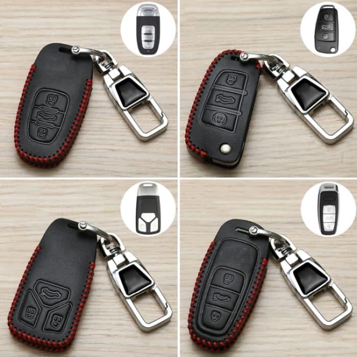 Auto-Klappschlüsselabdeckung, multifunktionaler Schlüsselbund, Anti-Verlust-Nummernschild, For Audi A, For Audi B, For Audi C, For Audi D – Bild 2