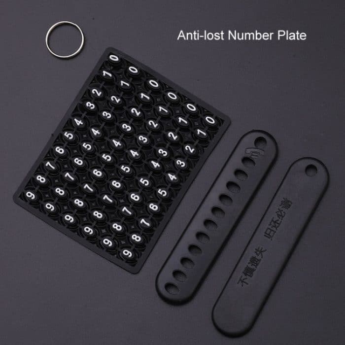 Für Ford Autoschlüsselabdeckung Schlüsselanhänger Anti-verlorenes Nummernschild, A, B, C, D, E, F, G, H, I, J – Bild 5