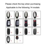 Für Nissan Autoschlüsselabdeckung Schlüsselanhänger Anti-Lost-Nummernschild, I3 One-button Start, I4, X, Y – Bild 2