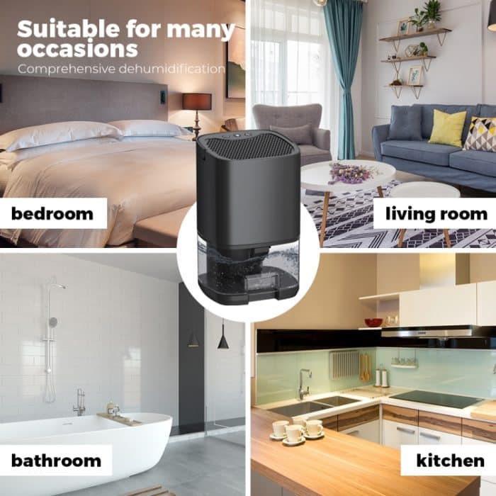 1L 36W Luftentfeuchter zum Trocknen feuchter Kleidung zu Hause mit 7 Lichtfarben, UK Plug, US Plug, EU Plug – Bild 9