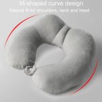 Tragbares Nickerchen-Nackenpflegekissen, multifunktionales Flugzeug-Reise-U-förmiges Kissen, Gray PP Cotton, Dark Gray PP Cotton, Navy Blue PP Cotton, Gray Memory Cotton, Dark Gray Memory Cotton, Navy Blue Memory Cotton – Bild 7