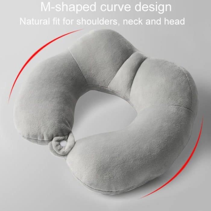 Tragbares Nickerchen-Nackenpflegekissen, multifunktionales Flugzeug-Reise-U-förmiges Kissen, Gray PP Cotton, Dark Gray PP Cotton, Navy Blue PP Cotton, Gray Memory Cotton, Dark Gray Memory Cotton, Navy Blue Memory Cotton – Bild 7