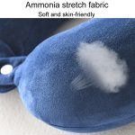 Tragbares Nickerchen-Memory-Kissen, multifunktionales Flugzeug-Reise-U-förmiges Kissen – Bild 3