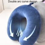 Tragbares Nickerchen-Memory-Kissen, multifunktionales Flugzeug-Reise-U-förmiges Kissen – Bild 7