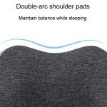 Farbblockierendes U-förmiges Kissen aus Eisseiden-Memory-Schaum, tragbares Nickerchen-Nackenpflegekissen – Bild 4