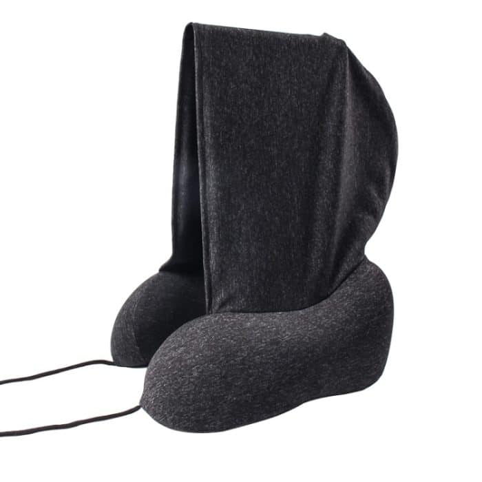 TBD0604760901A.jpg U-förmiges Memory-Schaum-Kissen mit Kapuze, tragbares Reise-Nackenpflegekissen – Bild 1