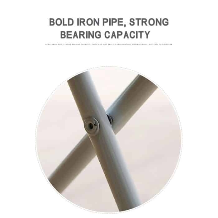 Tragbarer Klapphocker, Eisenrahmenbeine, leichter zusammenklappbarer Stuhl – Bild 3