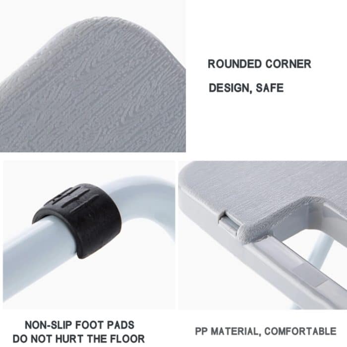 Tragbarer Klapphocker, Eisenrahmenbeine, leichter zusammenklappbarer Stuhl – Bild 4