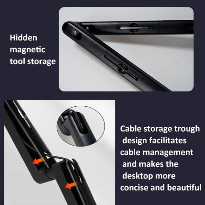 Mikrofonständer, Tischhalterung, 360 Grad verstellbarer Auslegerhalter – Bild 9