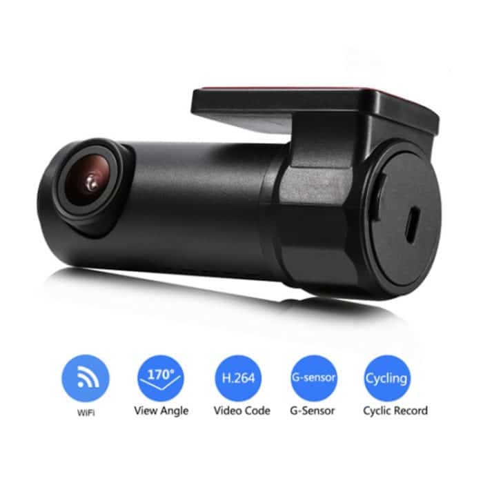 S600 1080P Wifi Dash Cam 170 Grad Weitwinkelobjektiv Versteckter Autofahrrekorder – Bild 2