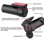 S600 1080P Wifi Dash Cam 170 Grad Weitwinkelobjektiv Versteckter Autofahrrekorder – Bild 8